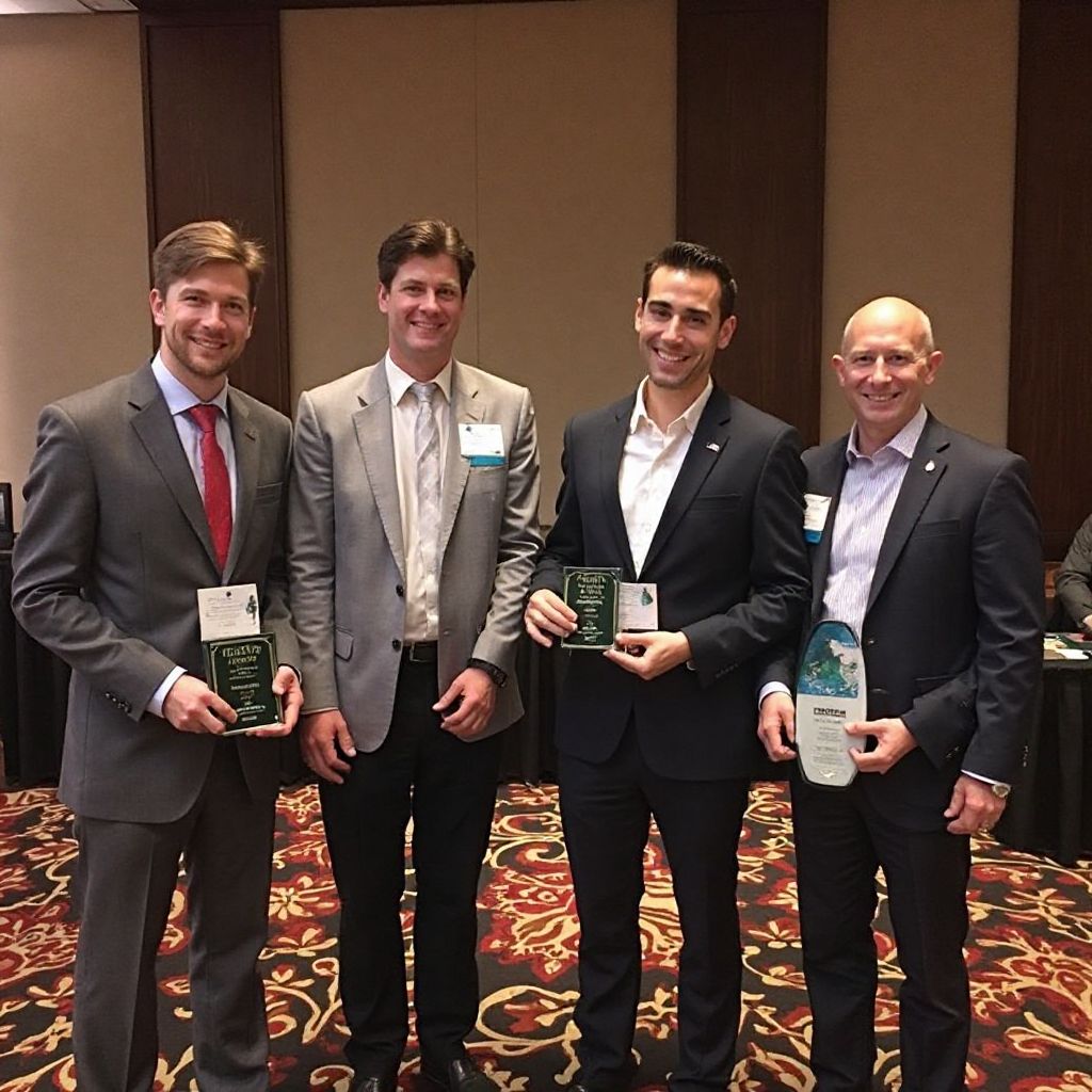 Award ceremony recognizing BrightSide Events excellence in Canadian event planning industry